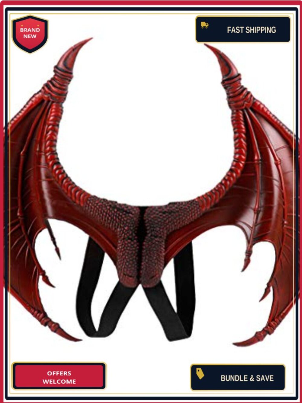 PU Foam Dragon Wings Halloween Devil Cosplay Costume Accessories